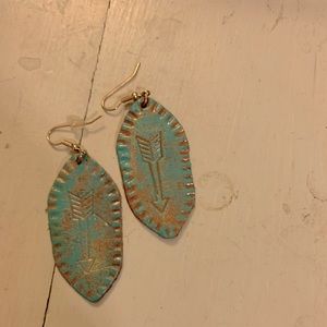 Leather earrings
